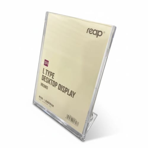 Acrylic L-Shaped Foldable Menu Display Stand — 5R (5357)
