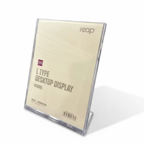 Acrylic L-Shaped Foldable Menu Display Stand — 6R (5358)