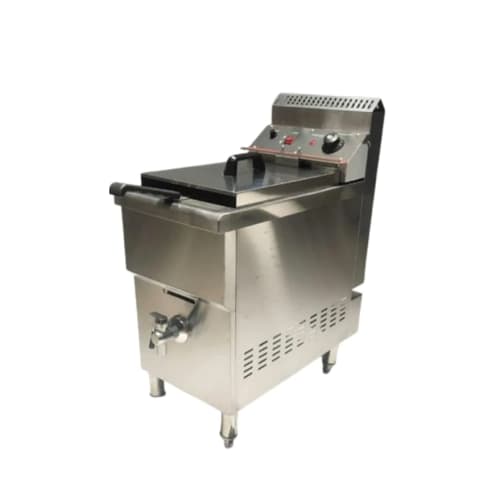 Gas Deep Fryer 12L Heavy with Temperature Controller & Tap - Standing Model