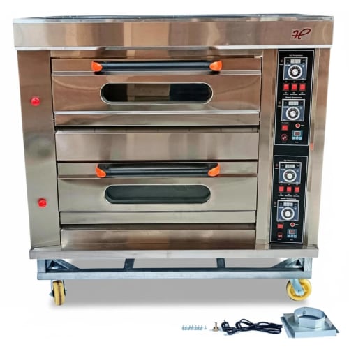 Gas Pizza Oven 2 Deck 4 Tray without Stone - 2D4T
