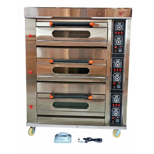 Gas Pizza Oven 3 Deck 6 Tray without Stone - 3D6T