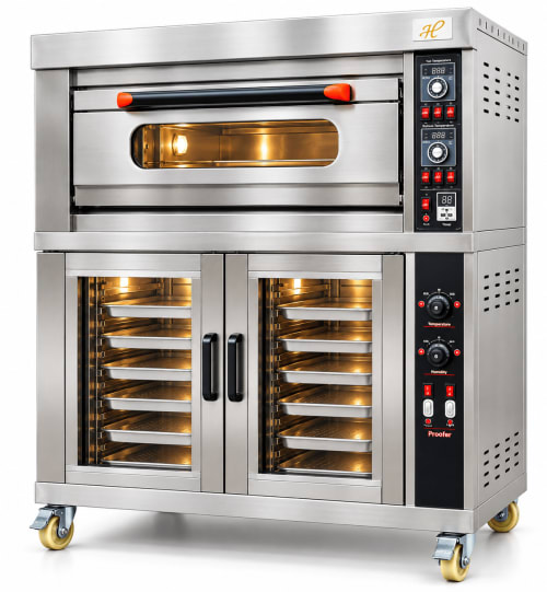 Gas COMBI Oven with 10 Tray Proofer - 1 Deck 2 Tray