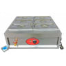 Electric Bain Marie without Glass - 6 Compartments (6 GN Pans of 1/3 150mm ~ 5.5L/Pan)