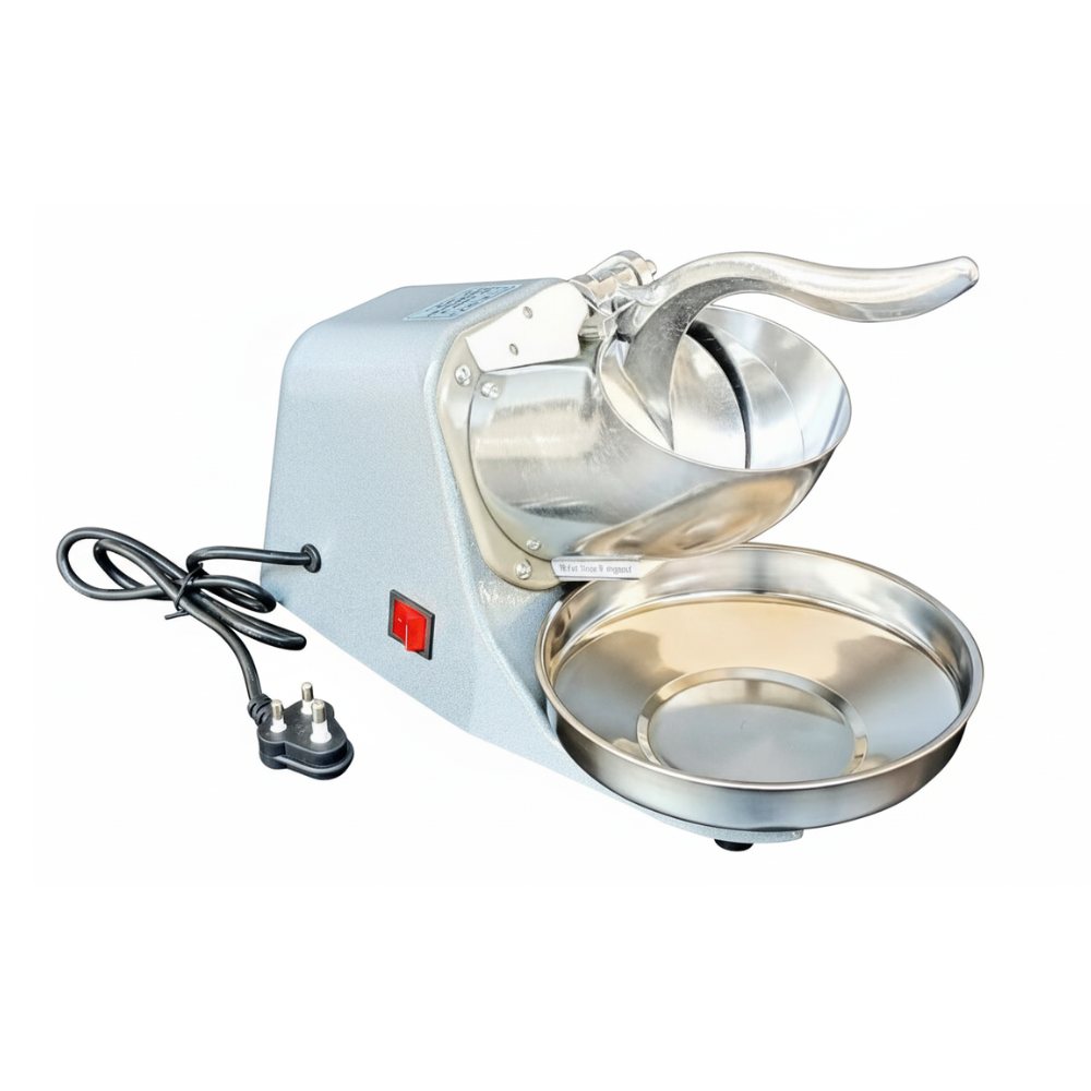 Electric Aluminium Body Four Blade Ice Crusher - Silver