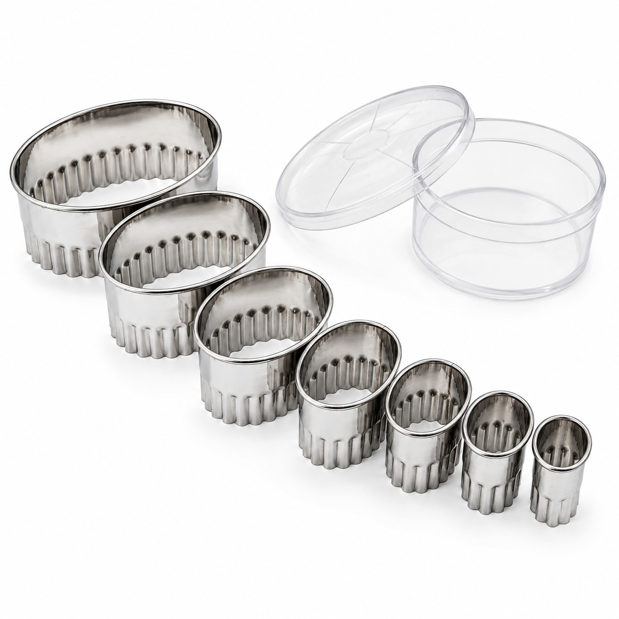 SS Heavy Cookie Cutter Oval with Teeth 8pp — view 7