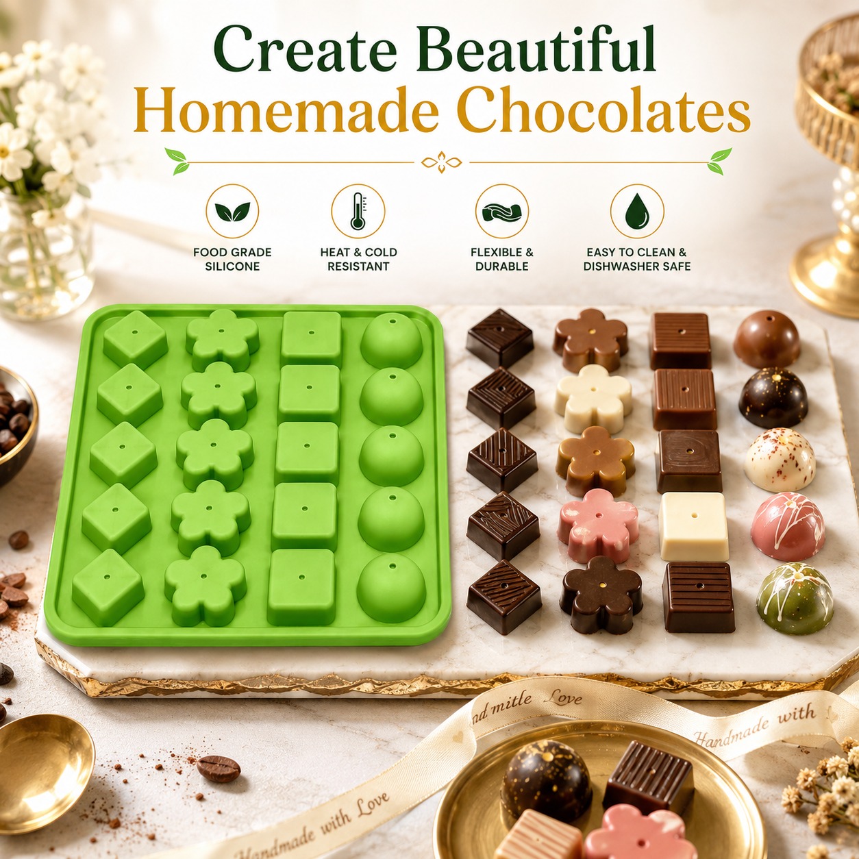 Silicon Chocolate Mould 20 in 1