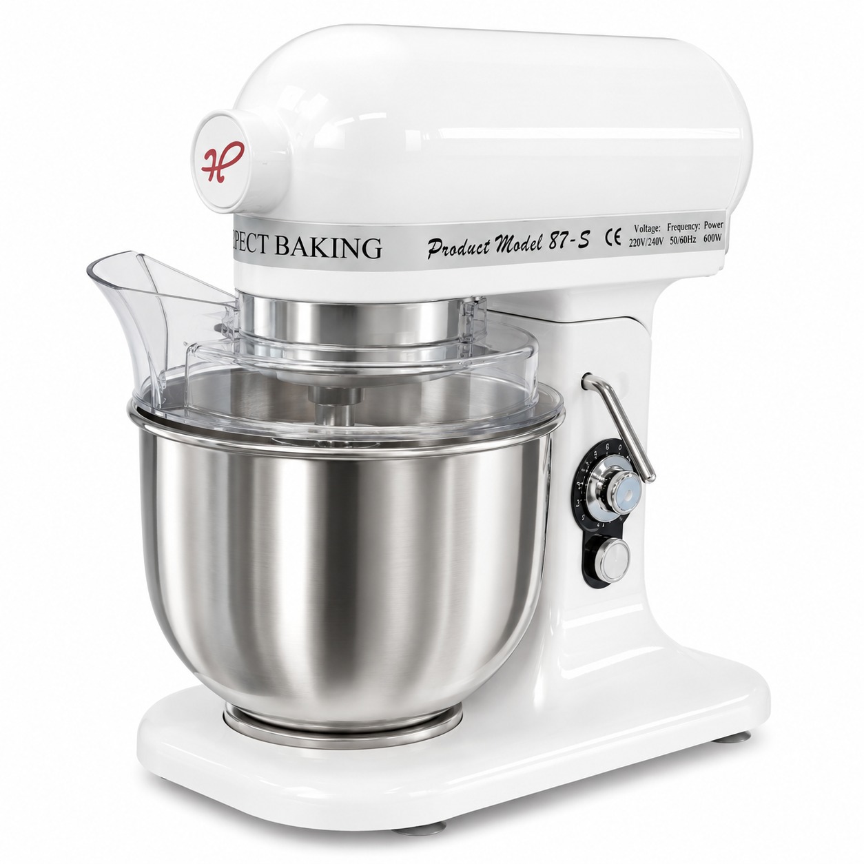 Electric Planetary Mixer with 3 Whisk Attachments & Safety Guard - Black Body | Gear Model — view 4