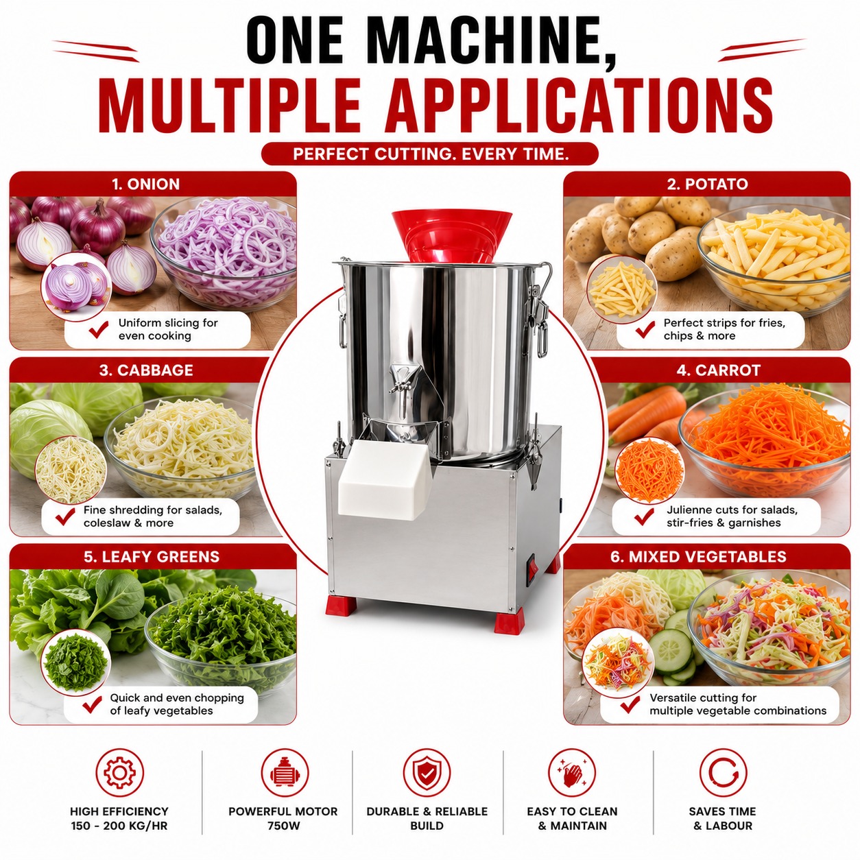 Regular Electric Commercial Vegetable Cutter