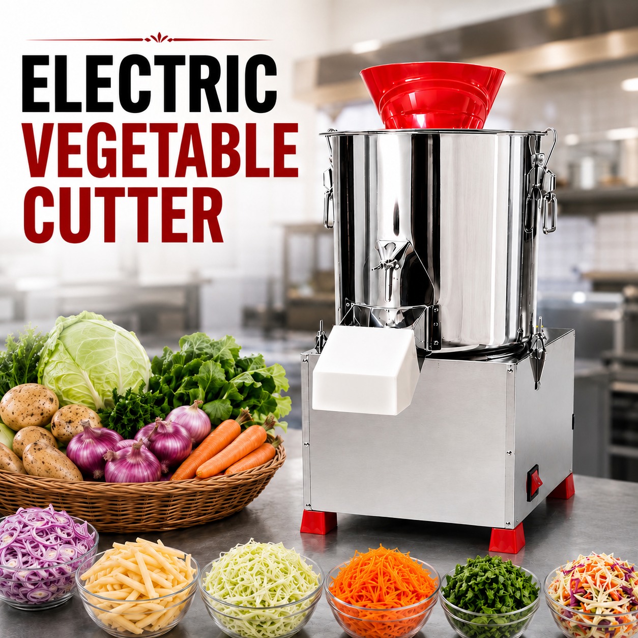 Regular Electric Commercial Vegetable Cutter