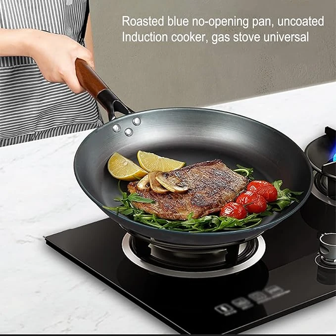 Wooden Handle Iron Pan — view 6