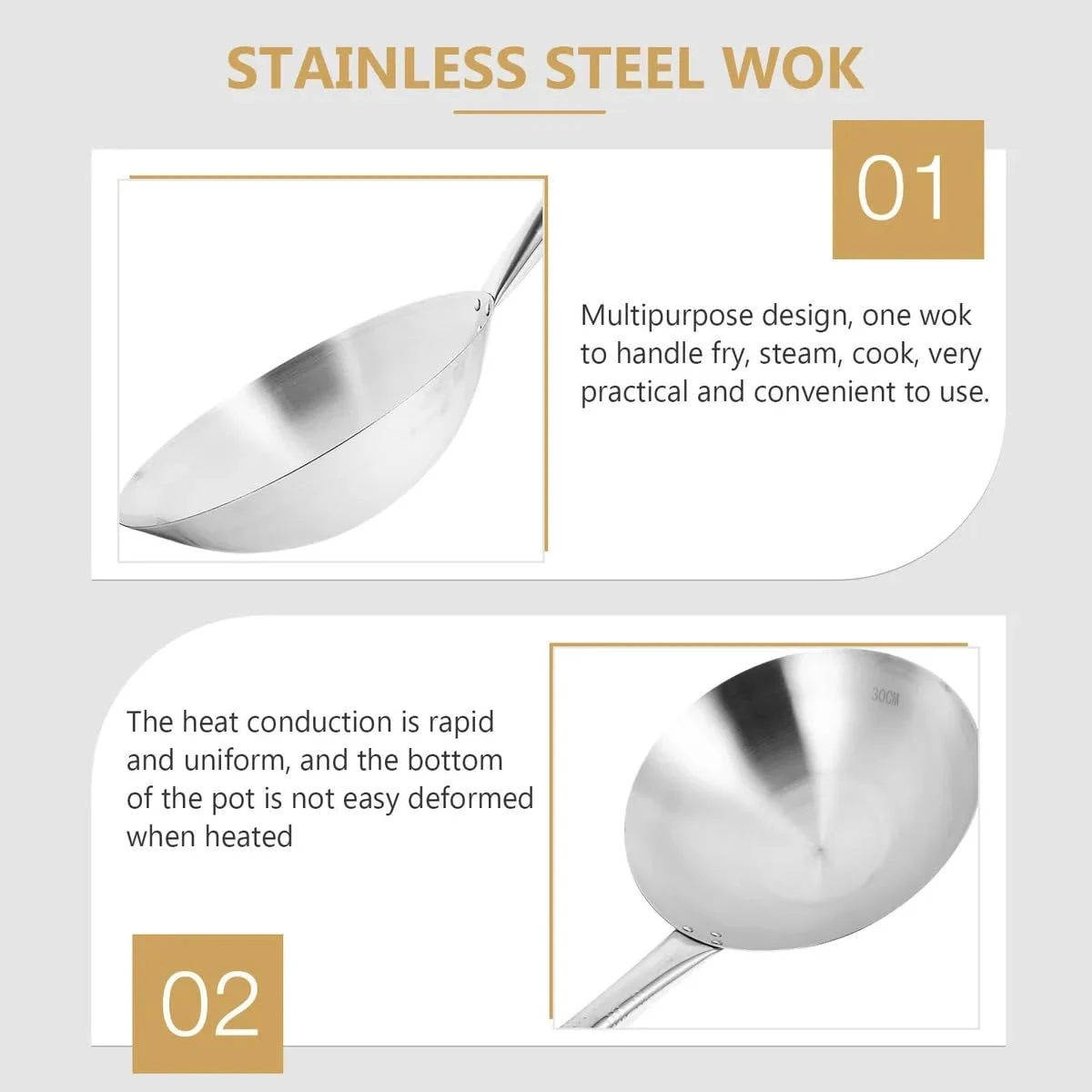Full SS Wok — view 5