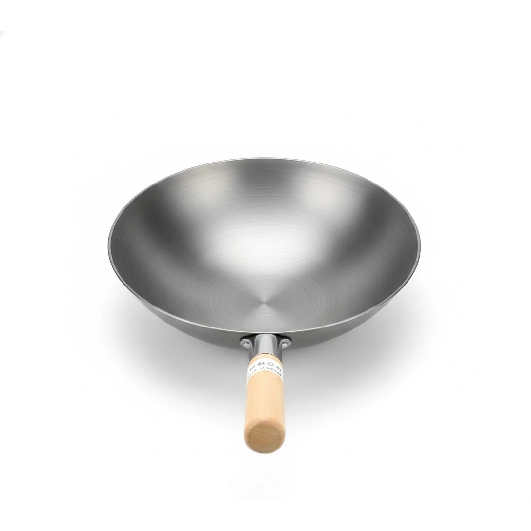 Wooden Handle MS Wok — view 4