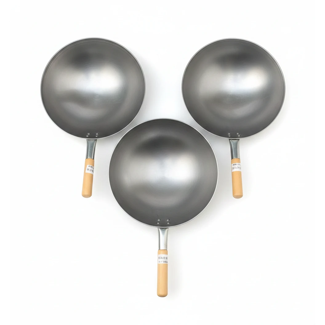 Wooden Handle MS Wok — view 6