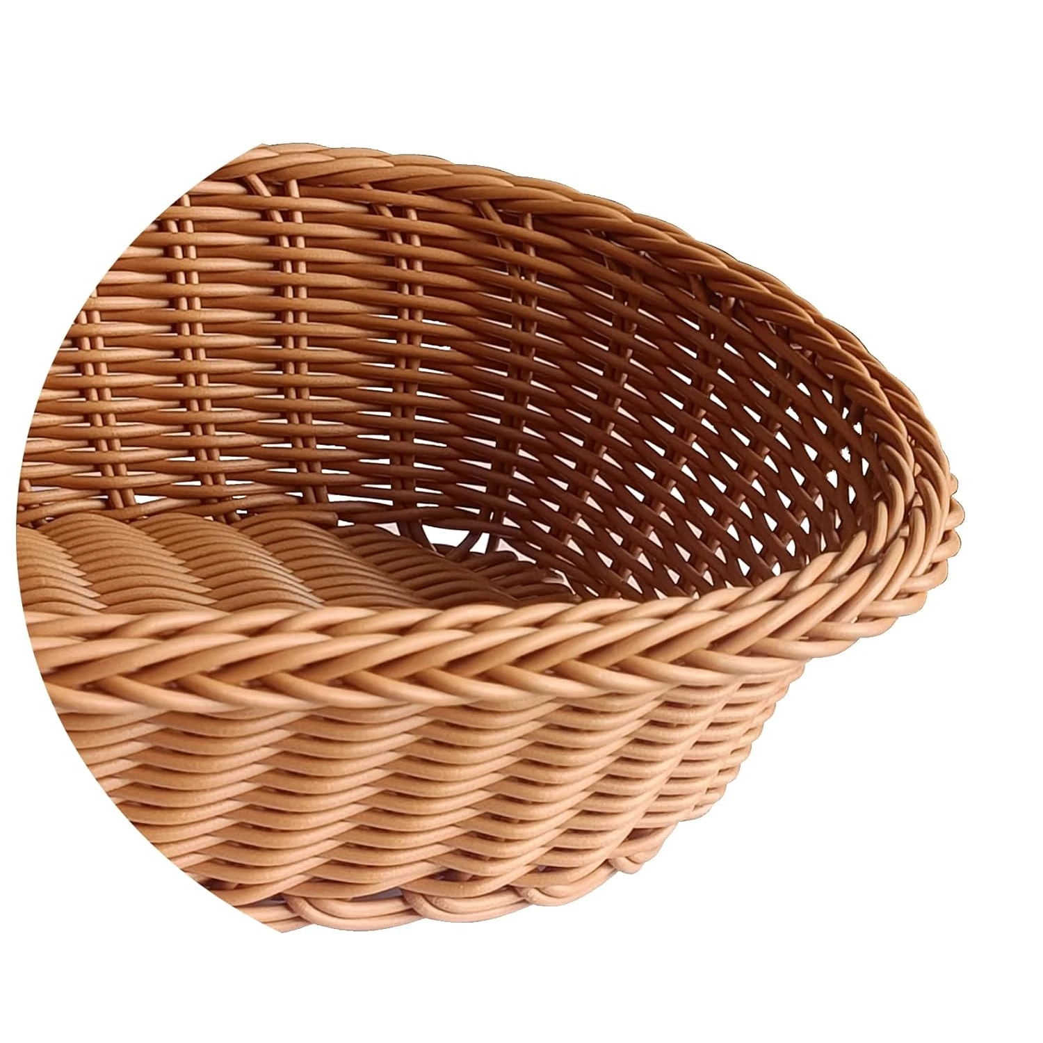 Lite Oval Shaped Polyrattan Basket - Big — view 6