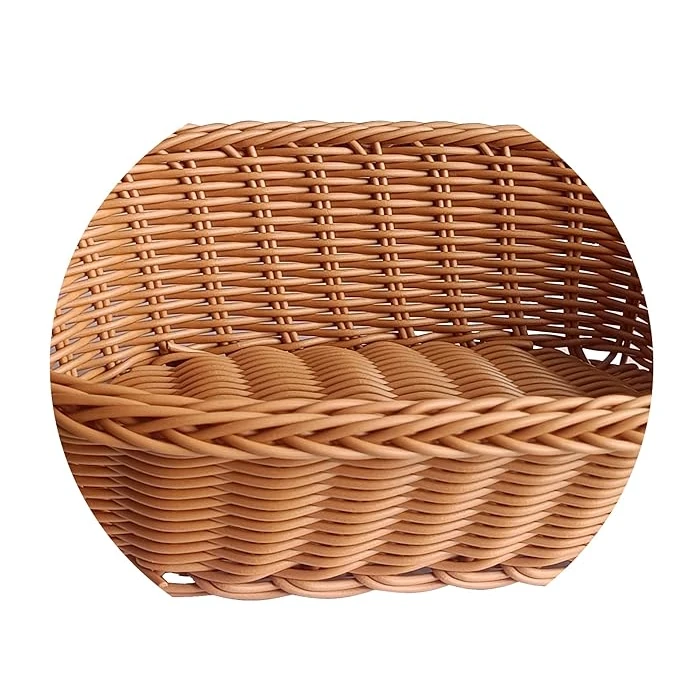 Lite Oval Shaped Polyrattan Basket - Small — view 5