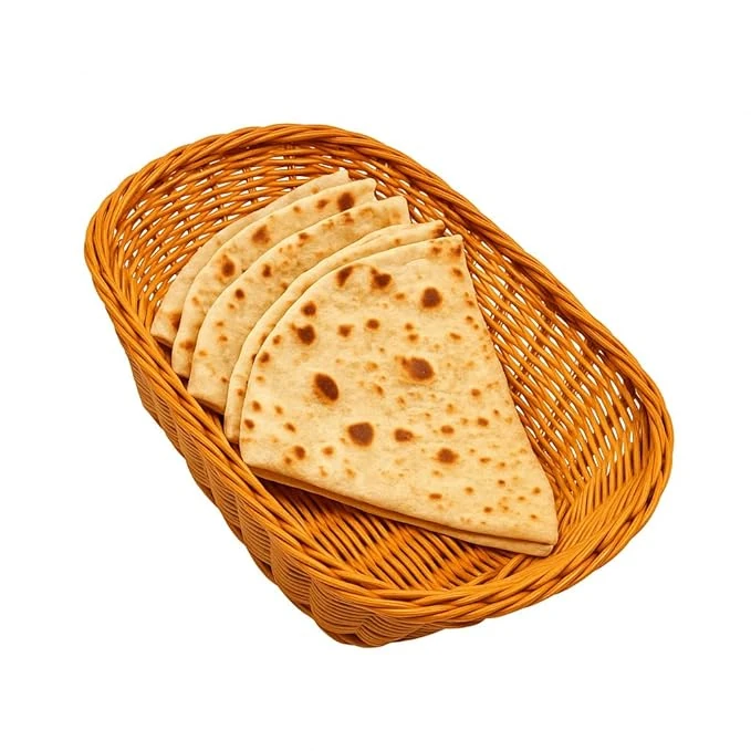 Lite Rectangle Shaped Polyrattan Basket - Walnut Brown — view 4