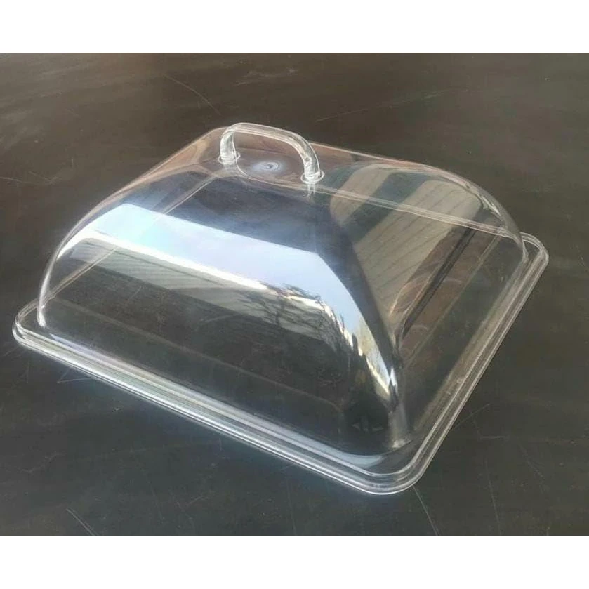 Acrylic Transparent Rectangle Dome Food Cover - 32 x 25 x 8cm — view 6