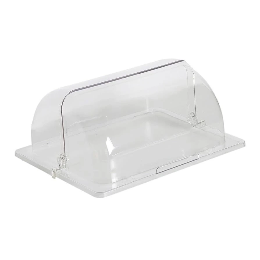 PC Transparent Rectangle Roll Top Lid — Full Size