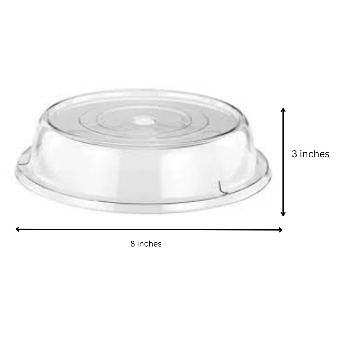 PC Transparent Round Flat Top Food Cover — view 2
