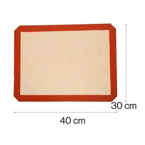 Silicon Baking Mat Red Border — view 2