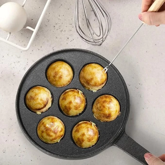 Cast Iron Pan with for Appe/Mini Idli — view 4
