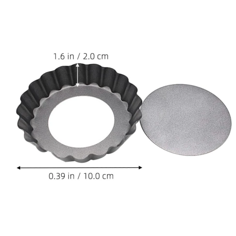Teflon Pizza Pan Plate with Curvy Edges and Removable Bottom — view 2