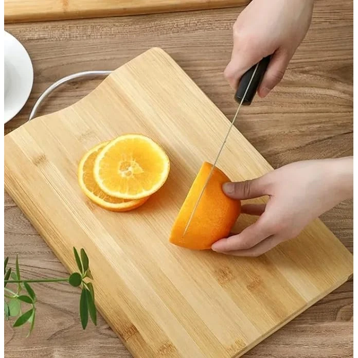 VERATTI Wooden Rectangle Chopping Board with SS Handle and 1.8cm Thickness — view 3