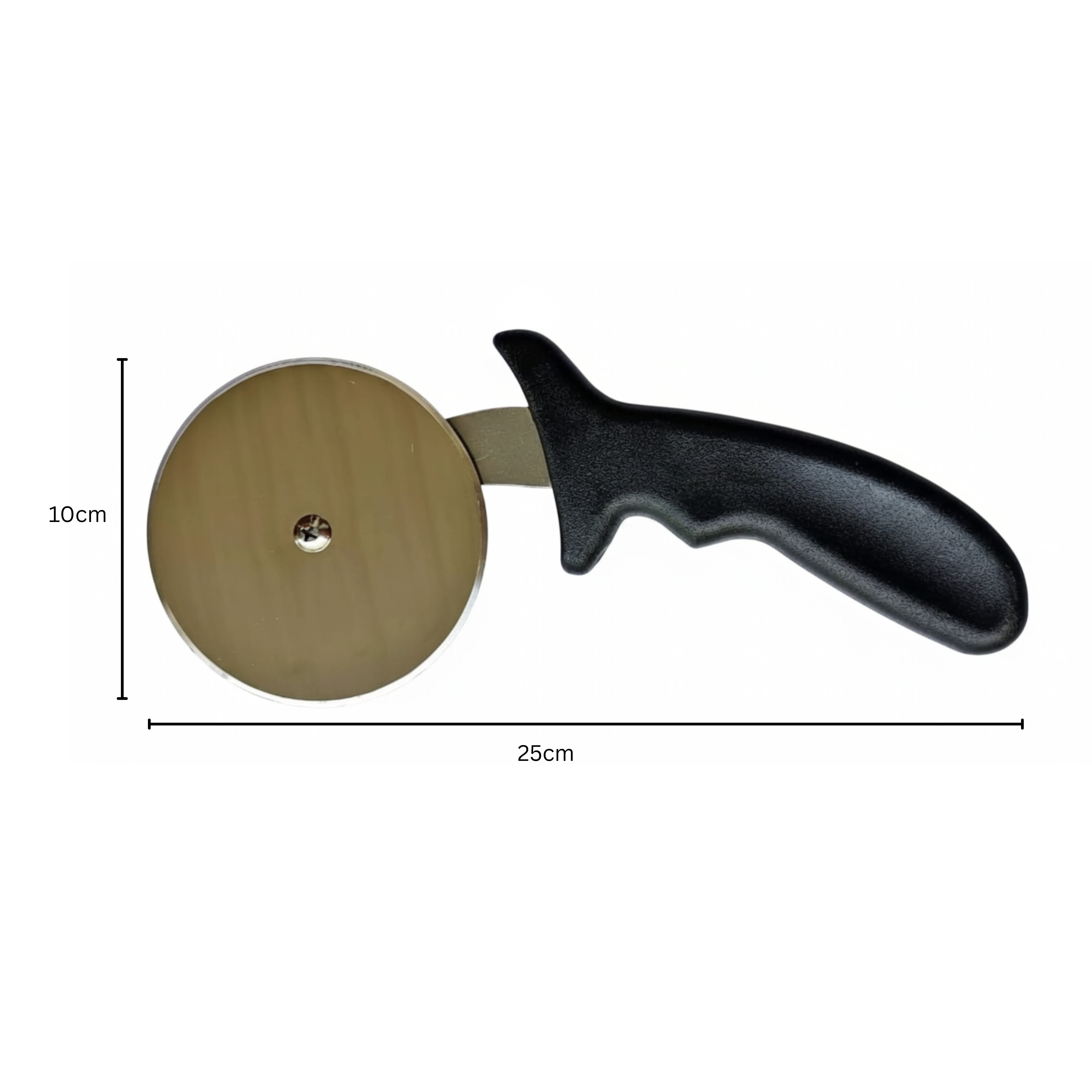 Super Heavy Black Handle with SS Disc 4" Pizza Cutter — view 2