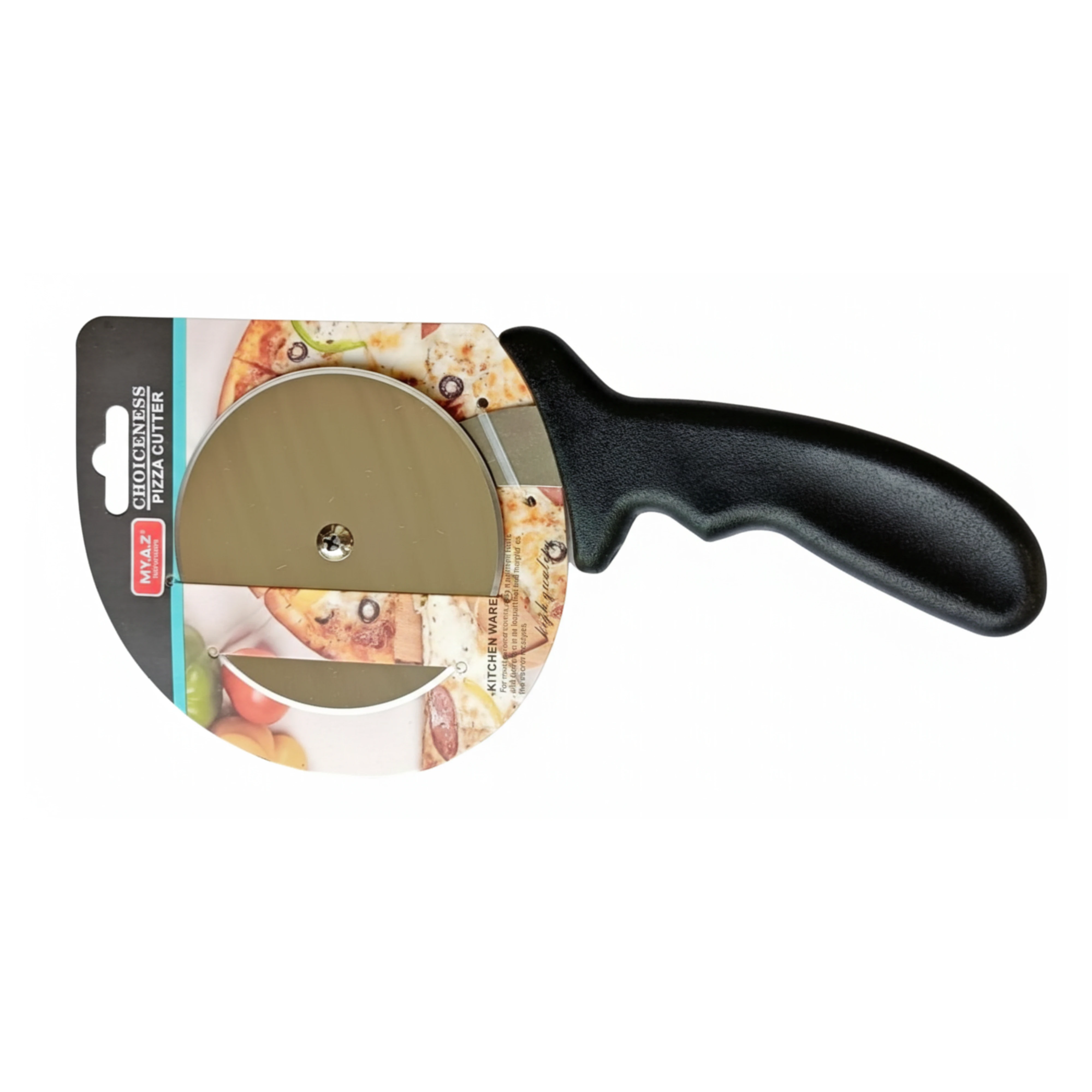 Super Heavy Black Handle with SS Disc 4" Pizza Cutter — view 7
