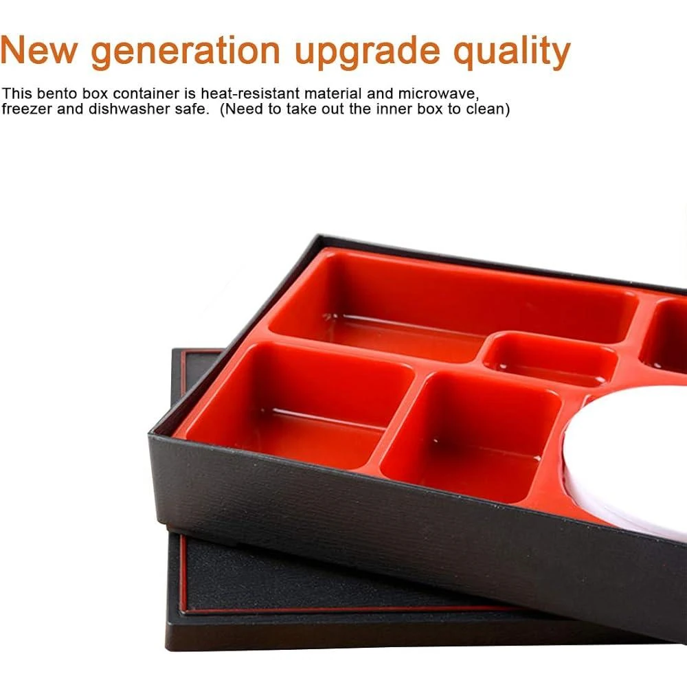 ABS Food Grade Bento/Thali/Meal Box 6 Compartments — view 5