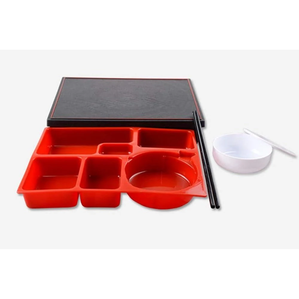 ABS Food Grade Bento/Thali/Meal Box 6 Compartments — view 9