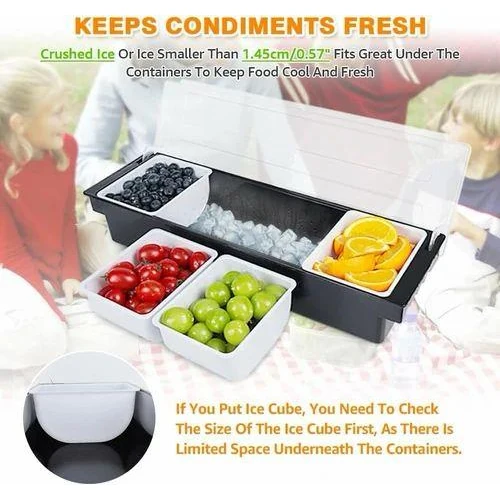 Plastic Condiment/Spice/Masala Box with PC Lid — view 5