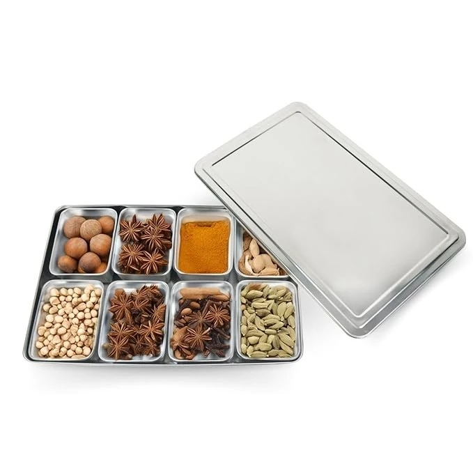 SS Condiment/Spice/Masala Box with Lid