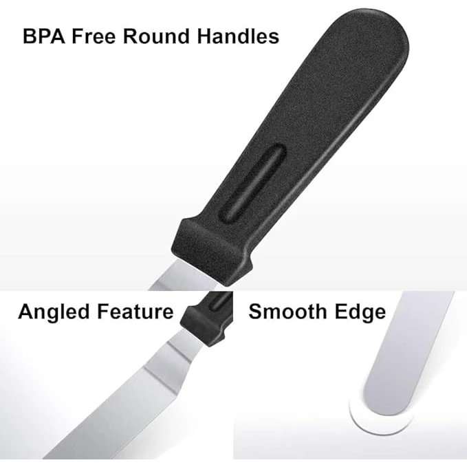 Plastic Black Handle Bend Palette Knife — view 5