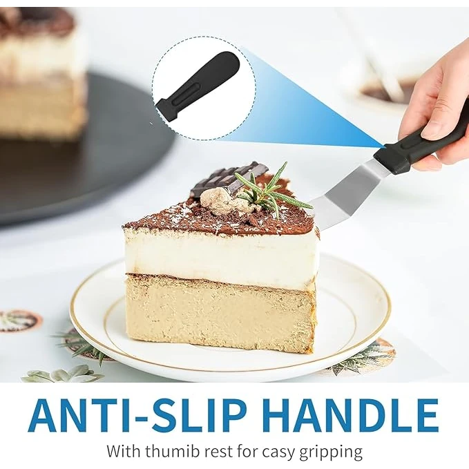 Plastic Black Handle Bend Palette Knife — view 6