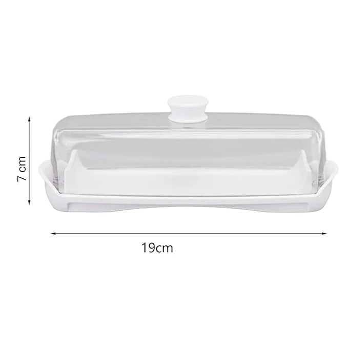 PC Butter Holder Tray with Lid & SS Butter Slicer Knife — view 2