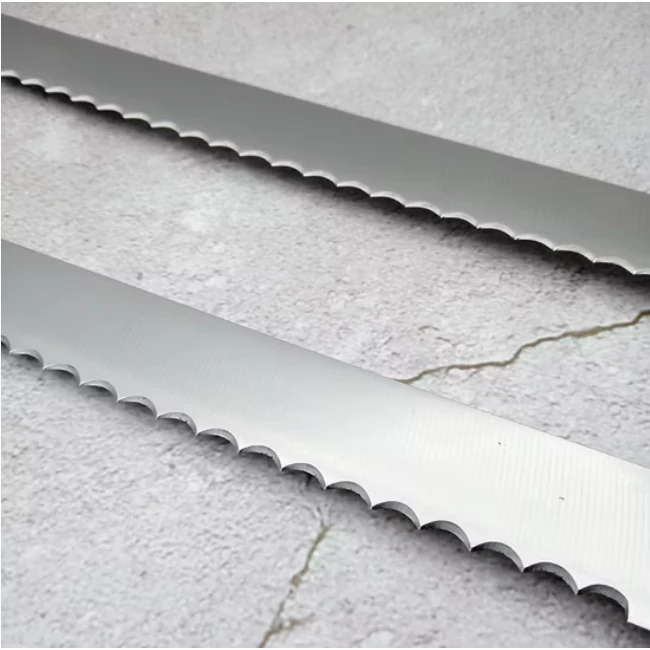 Plastic Black Handle Bread Knife with Big Teeth — view 5