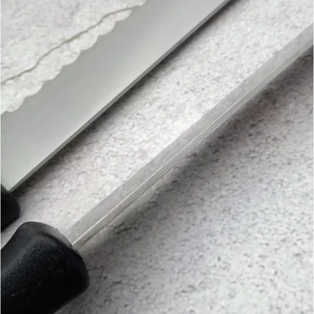 Plastic Black Handle Bread Knife with Big Teeth — view 6