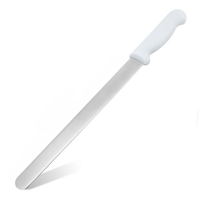 Plastic White Handle SS Ham Knife