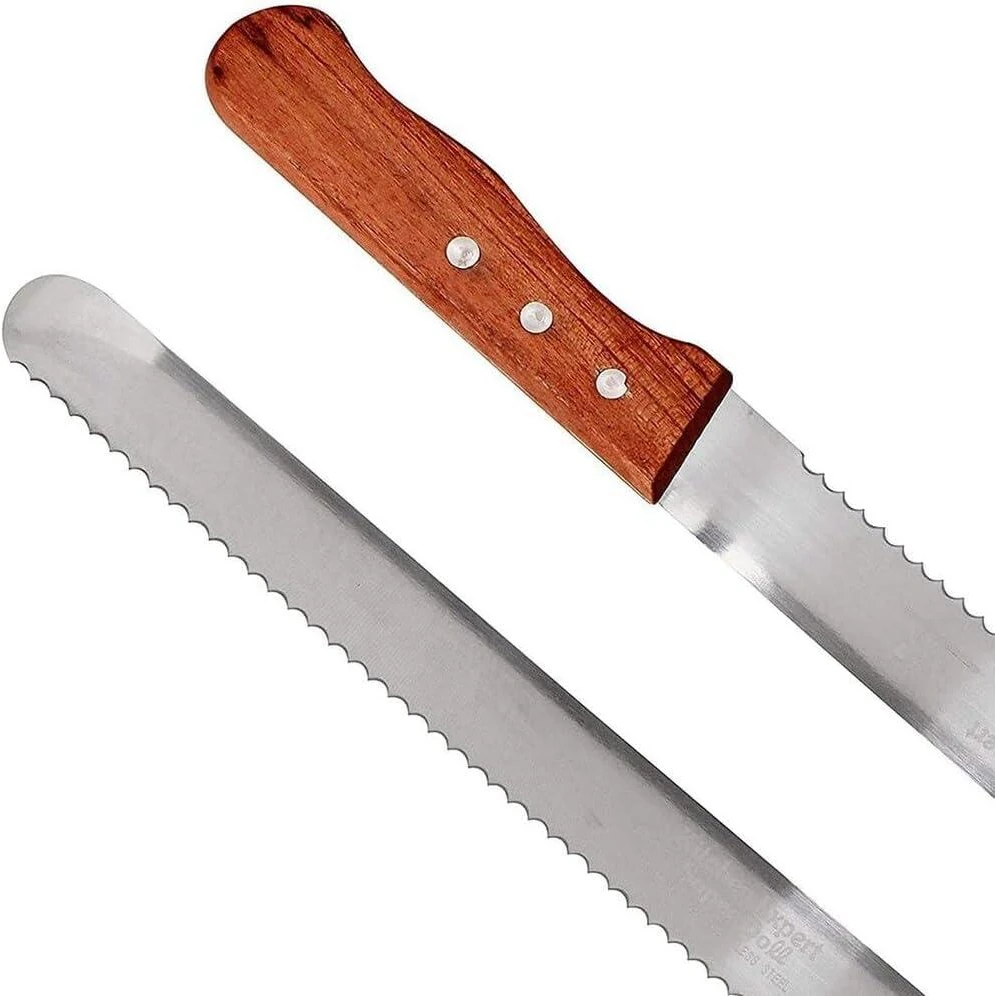 Wooden Handle Bread Knife with Big Teeth — view 6