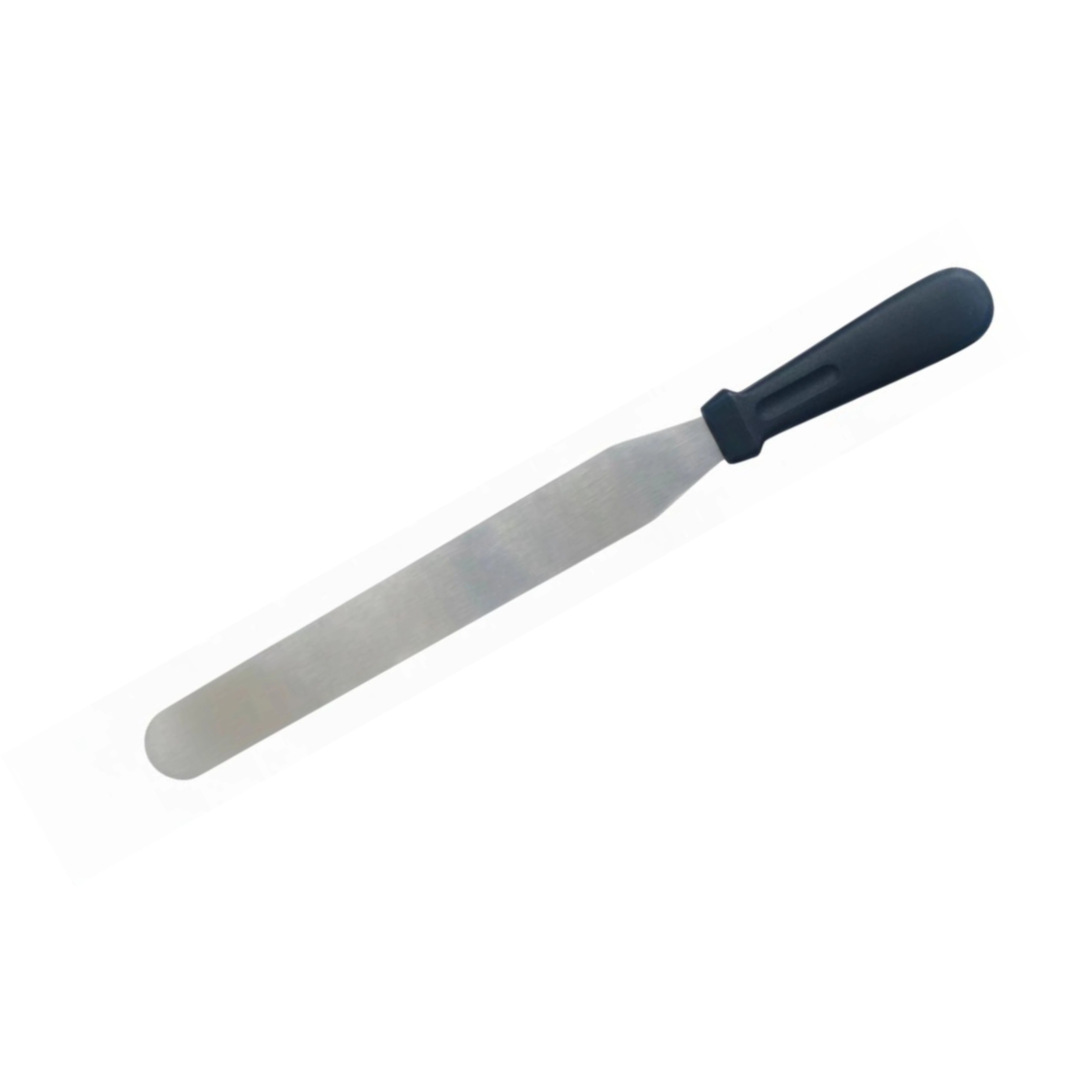 Plastic Black Handle Straight Palette Knife
