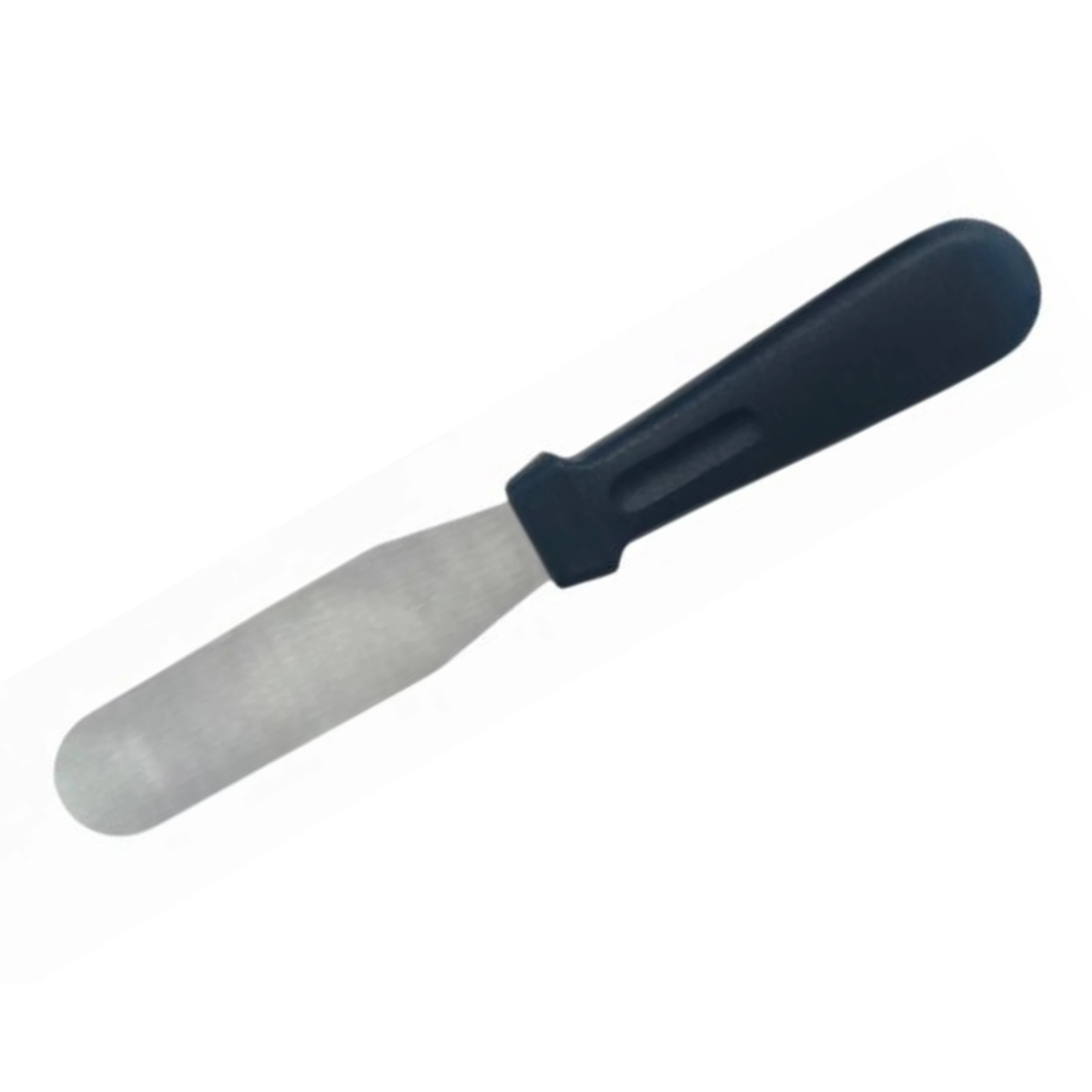 Plastic Black Handle Straight Palette Knife