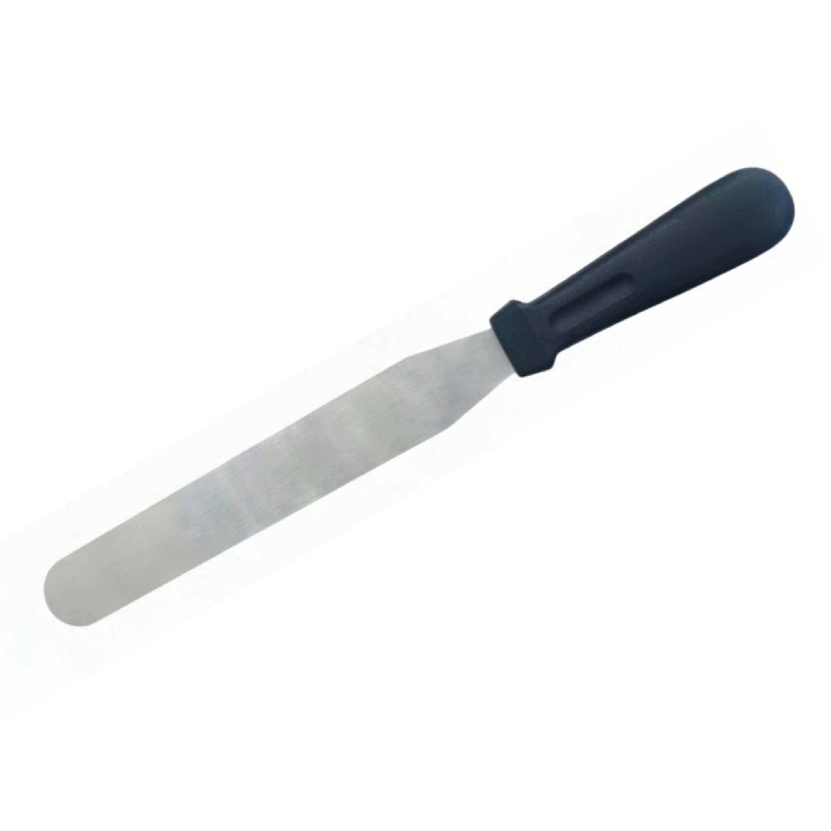 Plastic Black Handle Straight Palette Knife