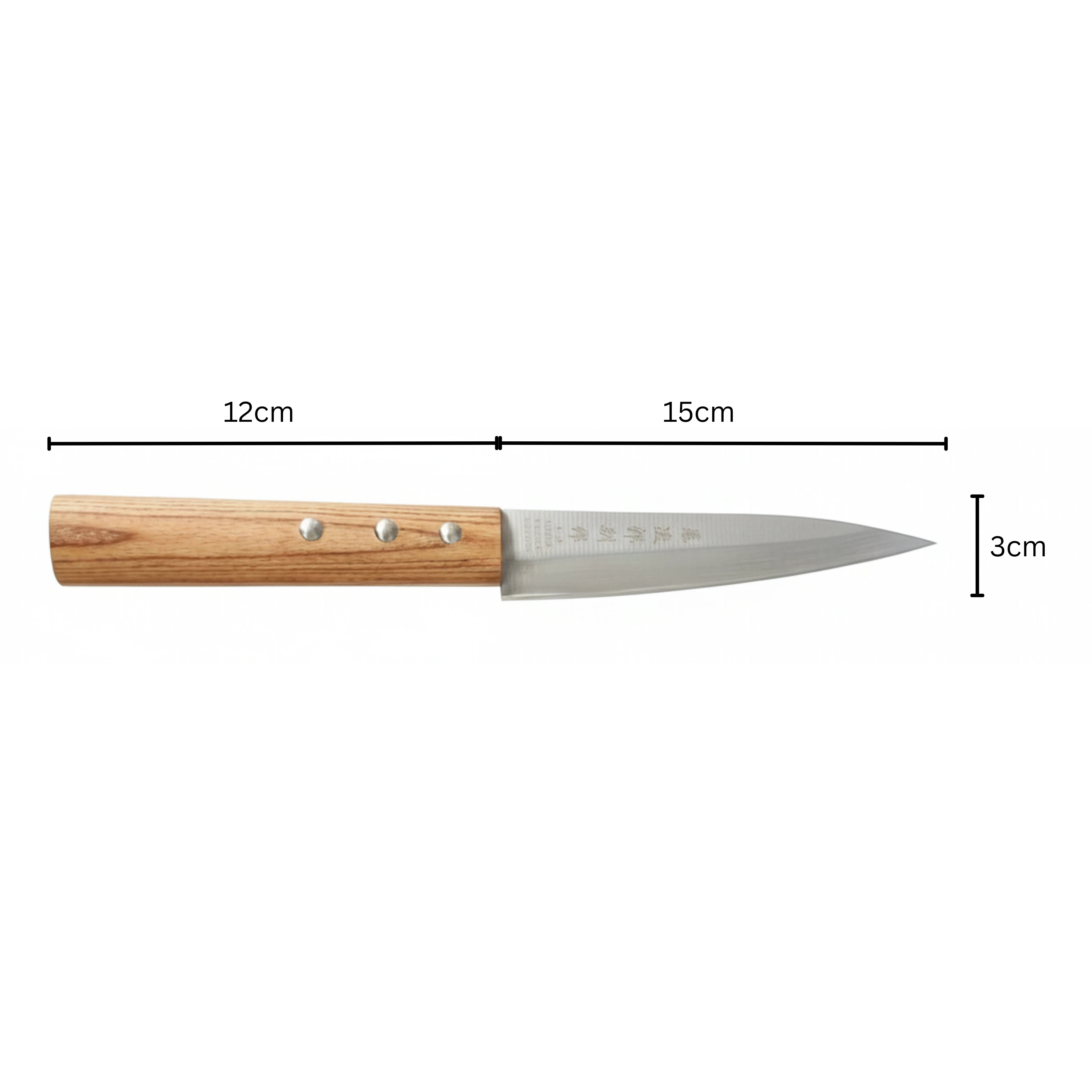 Wooden Handle Japanese Steel Sushi Knife with Cover — view 2