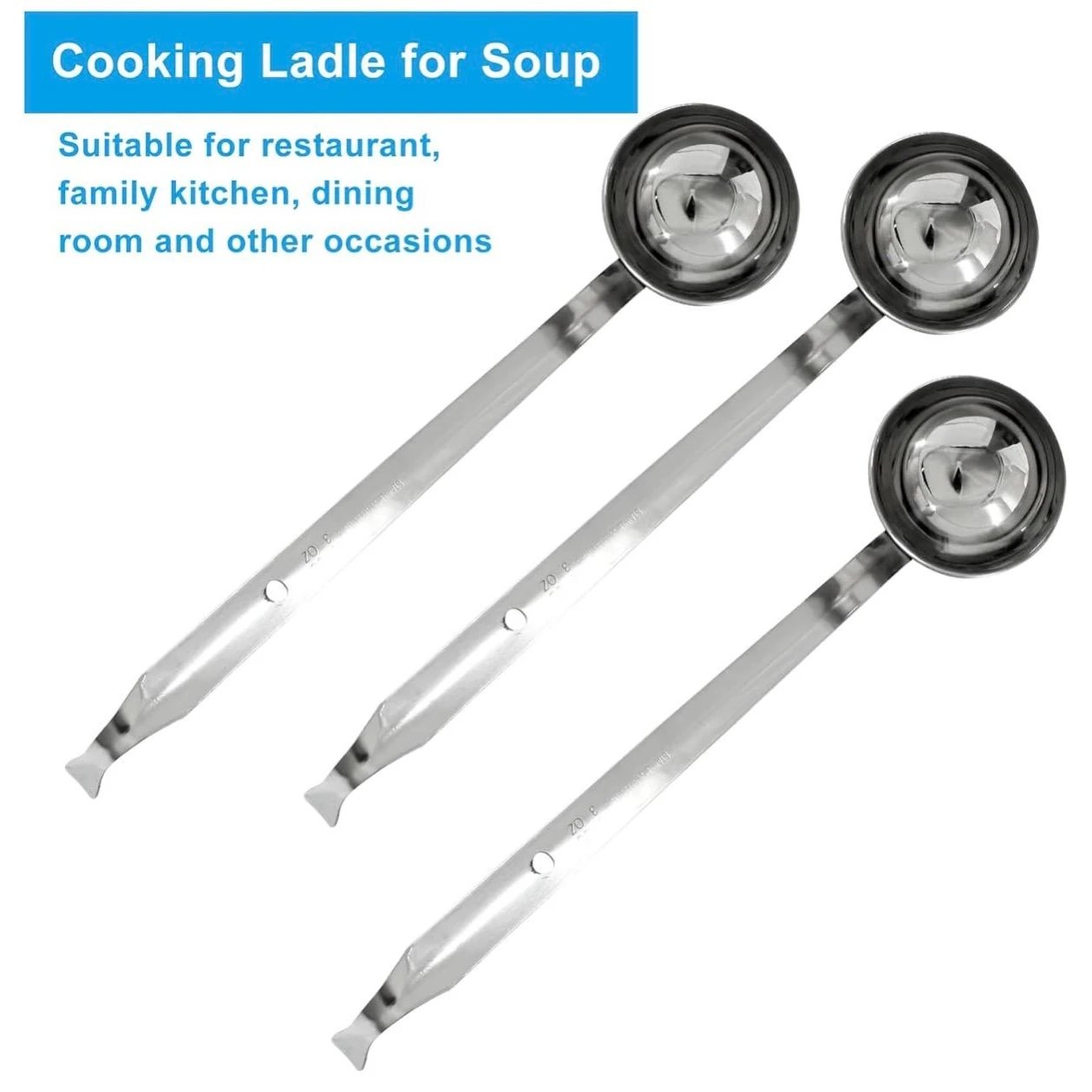 SS Soup Laddle with Mirror Finish - 120ml — view 5