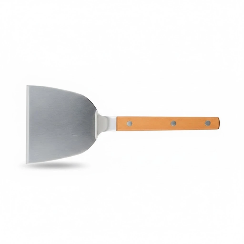 Wooden Flat Handle SS U Shaped Lifter Small - No.73 — view 4