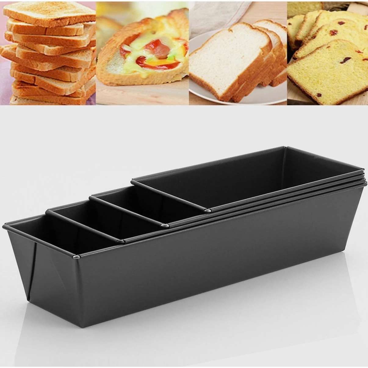 Rectangle Teflon Coated Straight Bread Mould — view 4