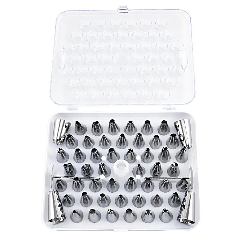 SS Nozzle 52pc in White Box - All Unique Designs