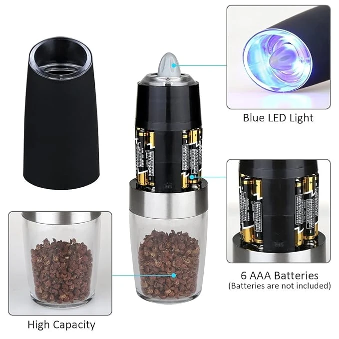 VAMA Electric Automatic LED Salt/Pepper Grinder — view 7