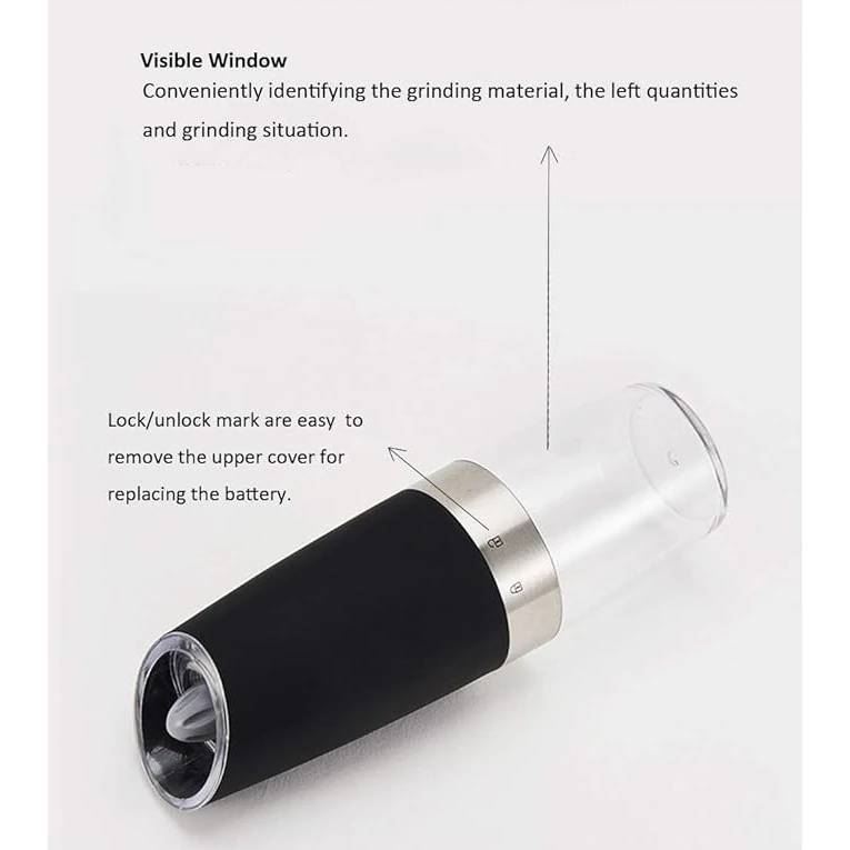VAMA Electric Automatic LED Salt/Pepper Grinder — view 8